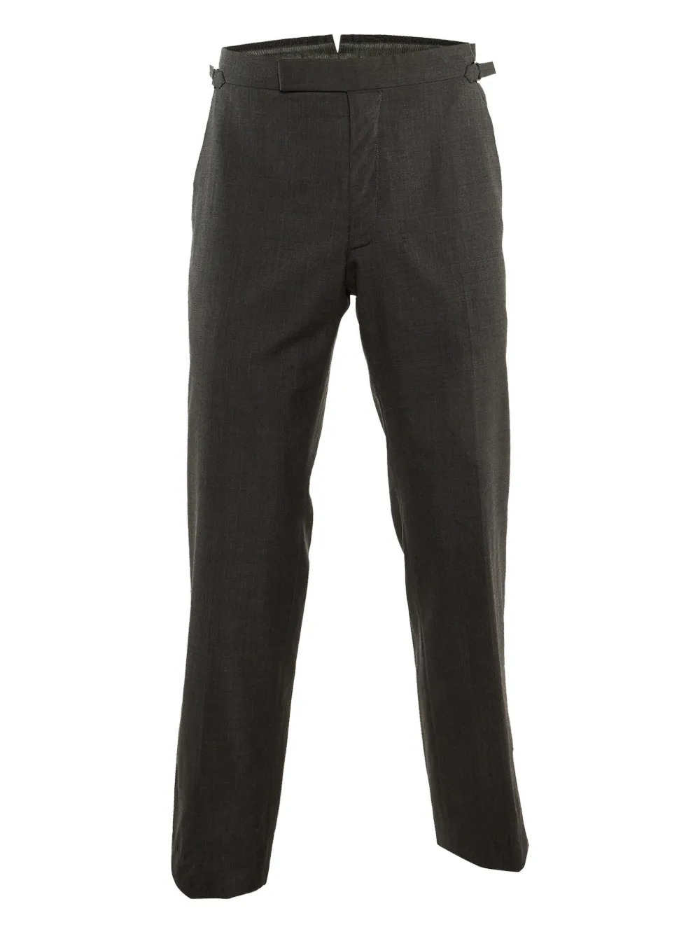Pre-owned Tom Ford Wool Trousers In Gray