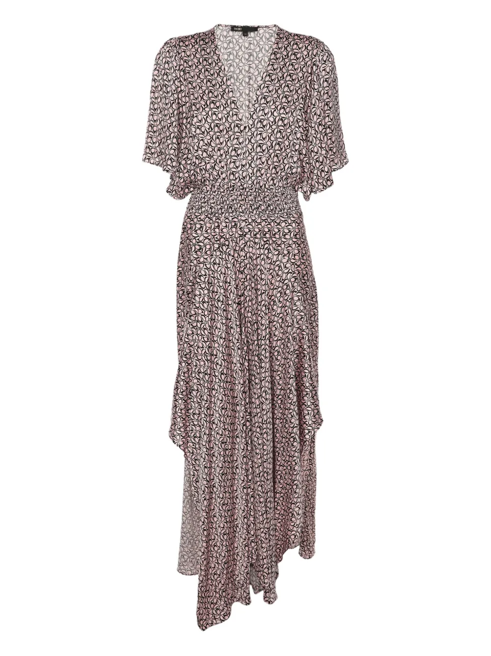 Maje Artistic-print midi dress | Pink | Image 1