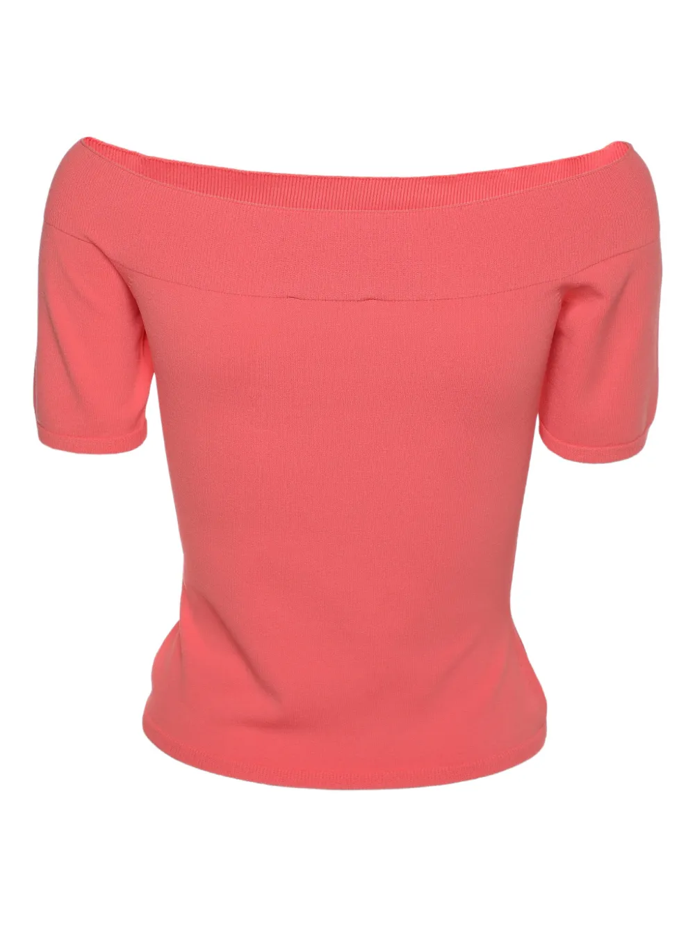 Pre-owned Alexander Mcqueen Off-the-shoulder Top In Pink
