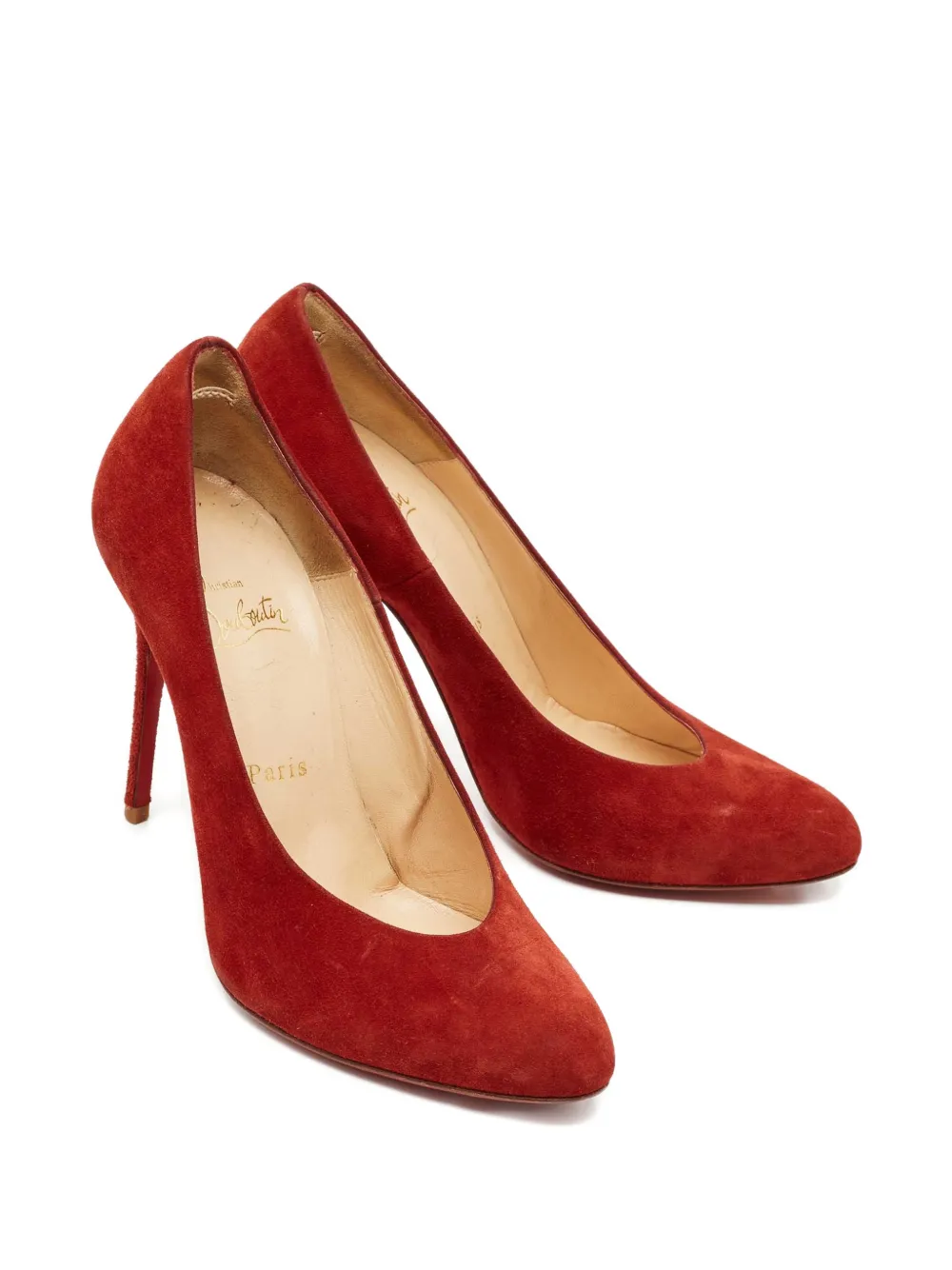 Christian Louboutin Pre-Owned suede pumps - Rood