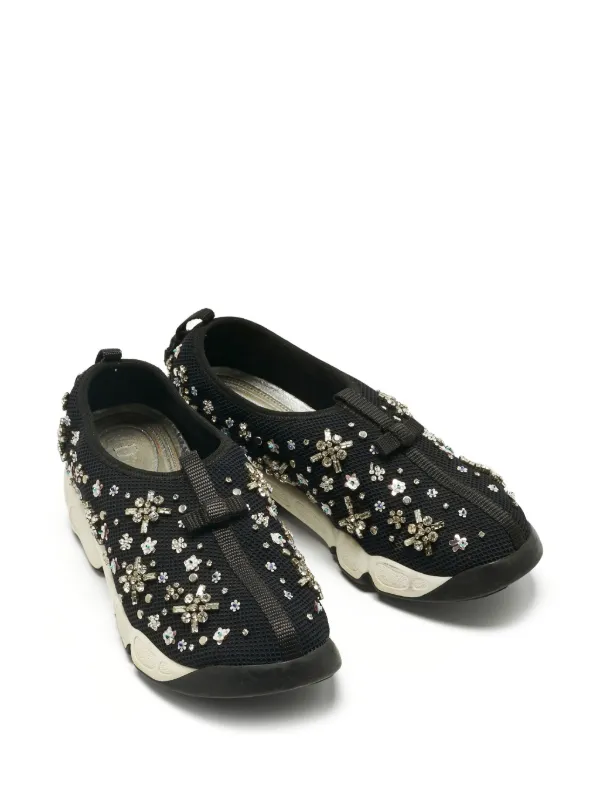 Christian Dior Pre-Owned ビジュー スニーカー | ブラック | FARFETCH JP