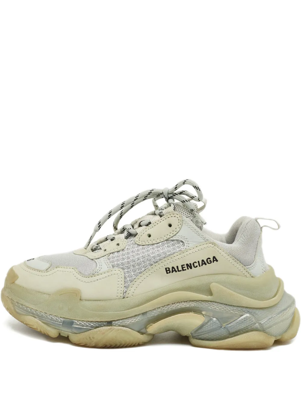 Balenciaga Pre-Owned lace-up sneakers - Nude