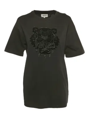 Kenzo Pre-Owned タイガープリント Tシャツ | ブラック | FARFETCH JP