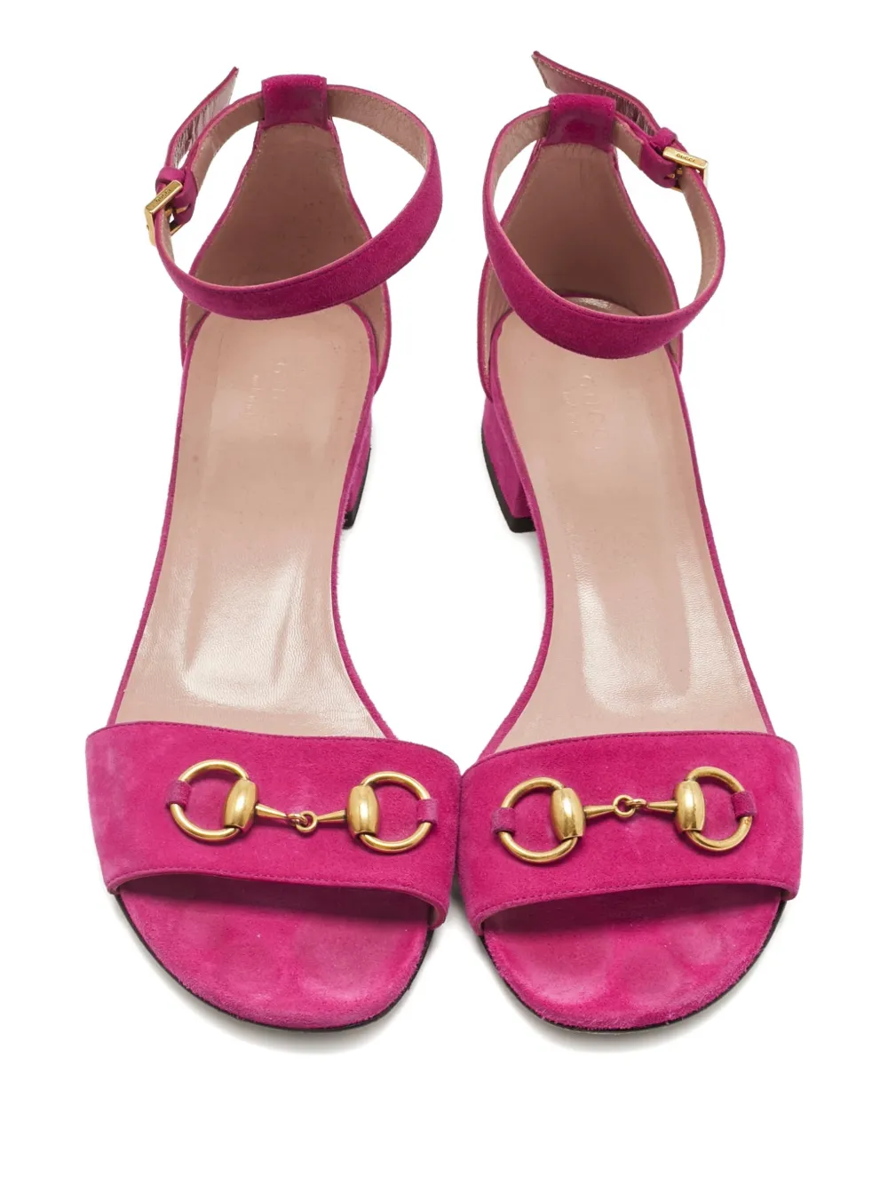 Pre-owned Gucci Horsebit-detail Leather Sandal In Purple