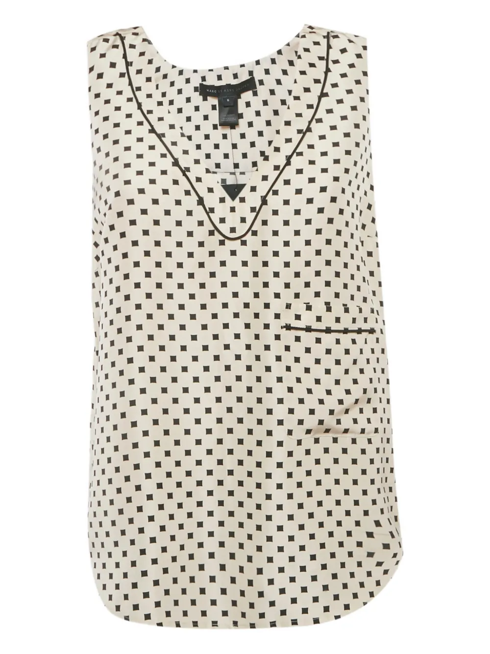Marc By Marc Jacobs printed silk blouse - Toni neutri