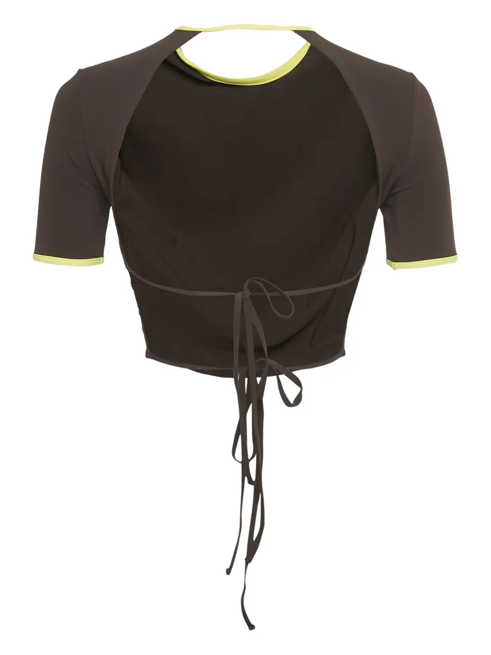 Christopher Esber back-open short-sleeve crop top | Image 2