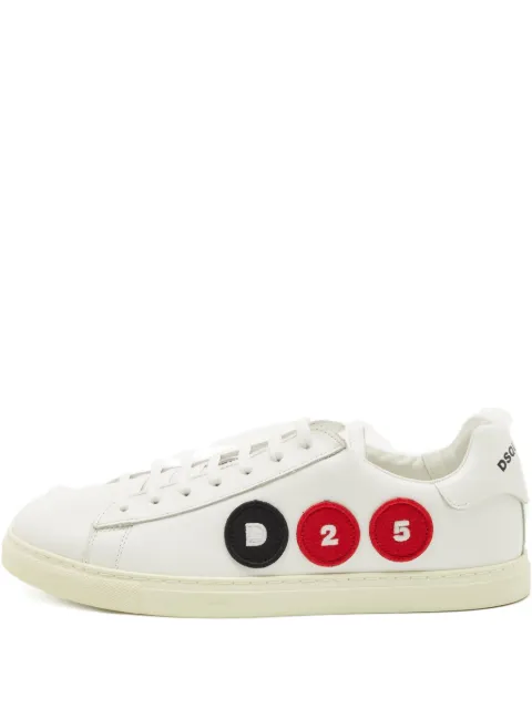 DSQUARED2 patchwork leather sneakers