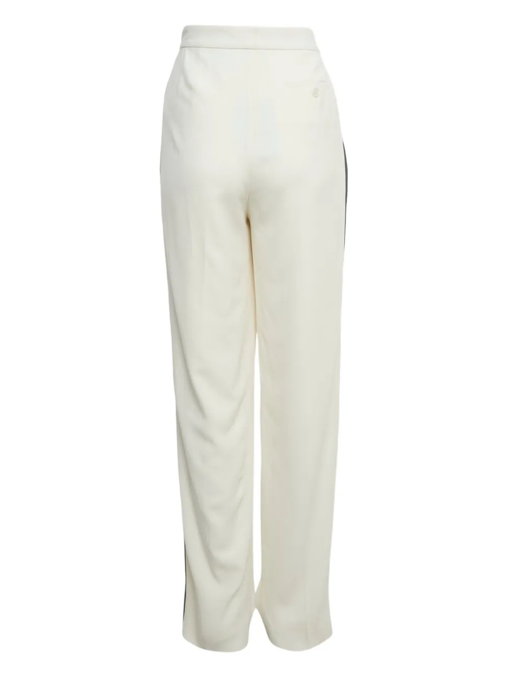 Ralph Lauren Purple Label Cr&ecirc;pe broek met streep - Wit