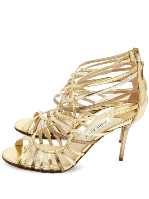 Jimmy Choo Pre-Owned Glenys gladiator straps sandals