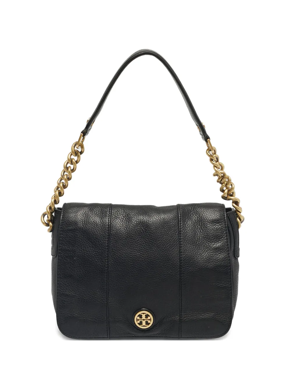 Tory Burch flap leather shoulder bag - Nero