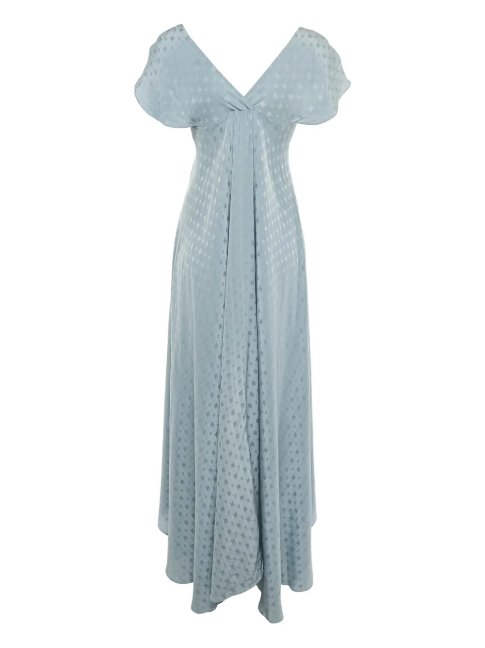 Zadig&Voltaire silk pattern high-low dress - Blu