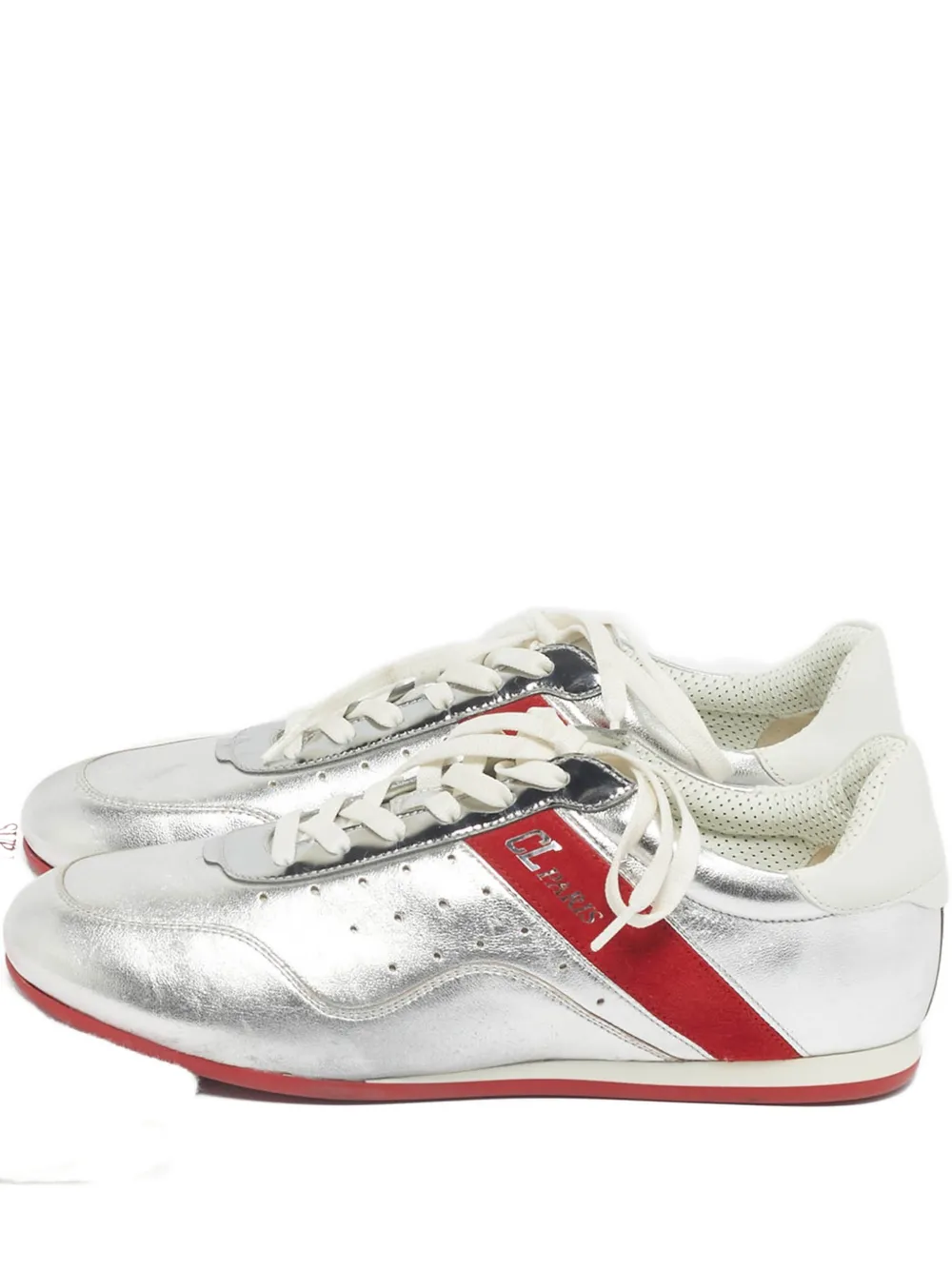 Christian Louboutin Pre-Owned tenis bajos My K | plateado | Image 1