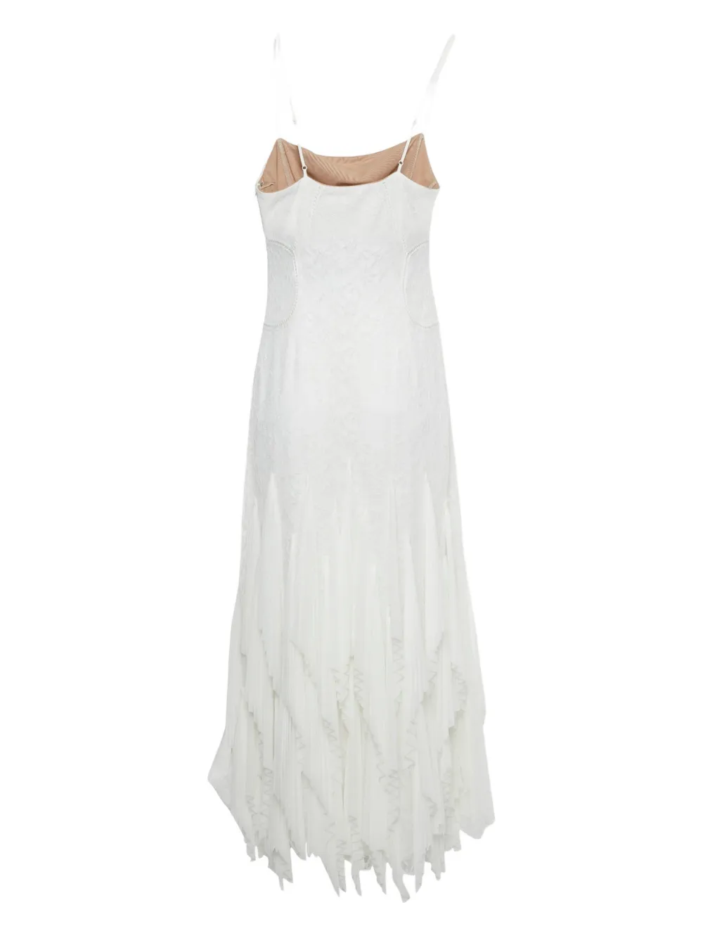 Simkhai lace pleated maxi dress - Wit