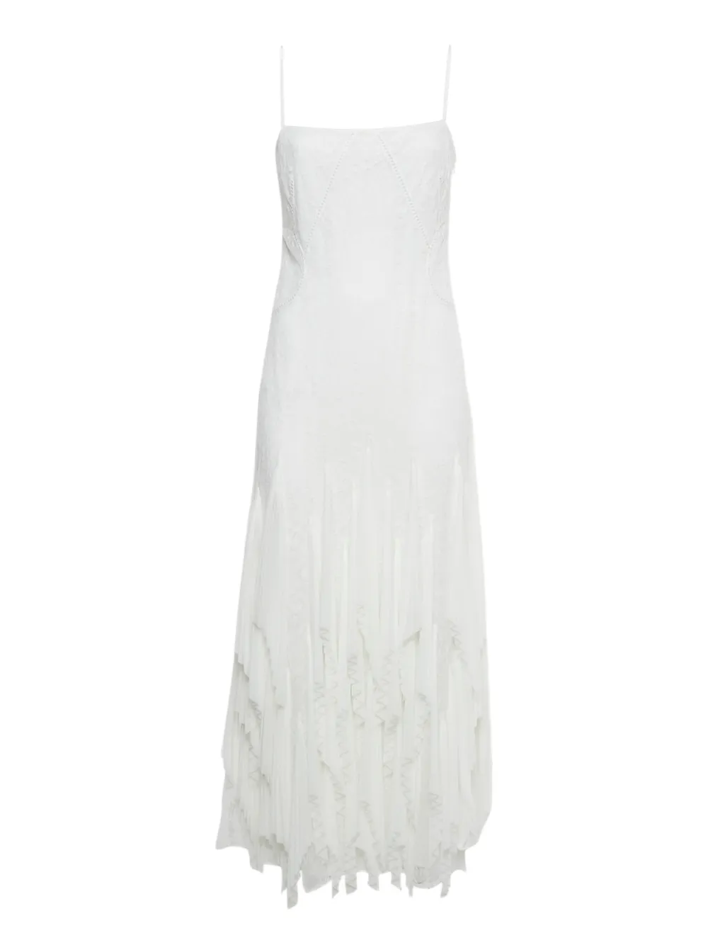Simkhai lace pleated maxi dress - Bianco