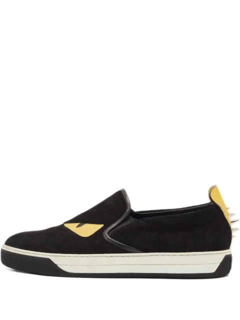 Fendi Pre-Owned Monster Eyes leather sneakers