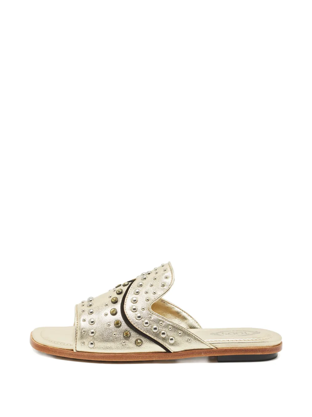 Tod's Vintage Sandalen mit Nietenverzerung - Gold