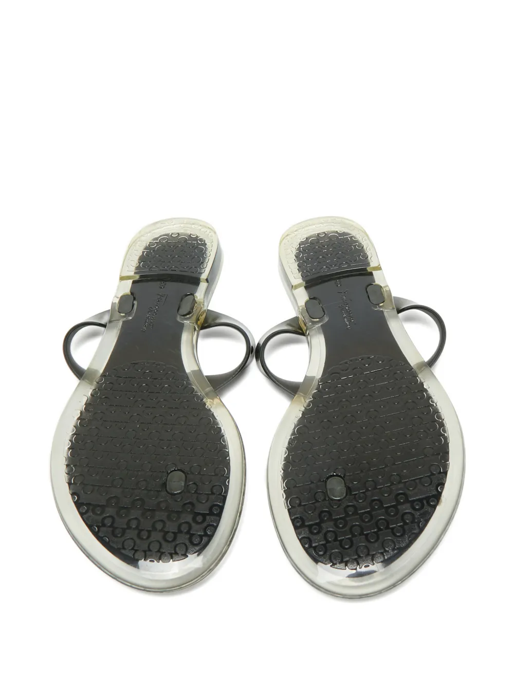 Ferragamo Pre-Owned Vara Bow thong flip flops - Zwart