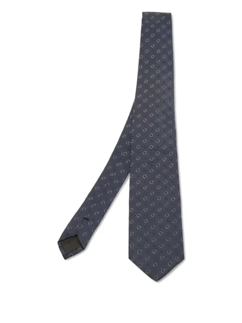 BOSS circle jacquard tie