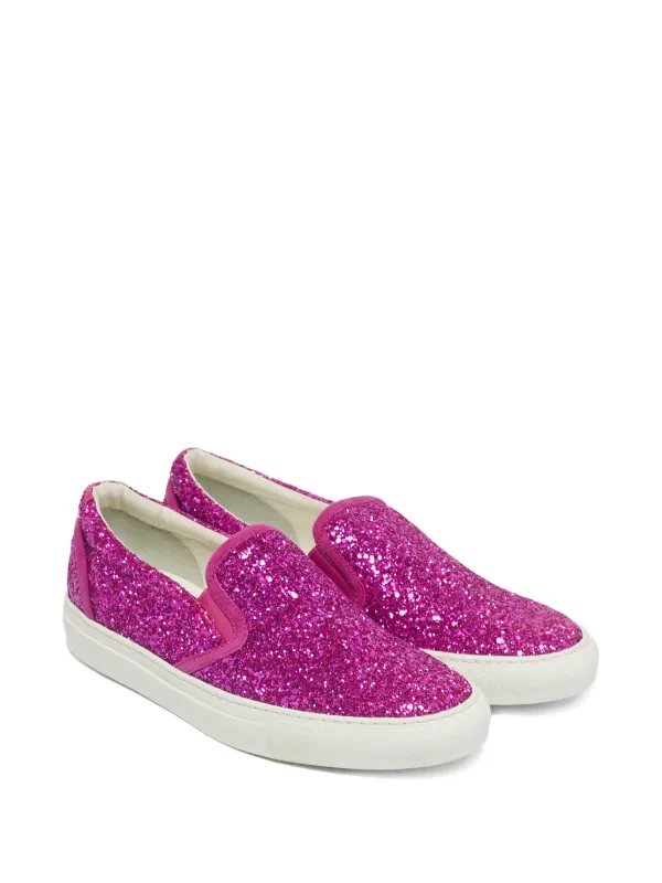 DSQUARED2 グリッター スリッポンスニーカー | ピンク | FARFETCH JP