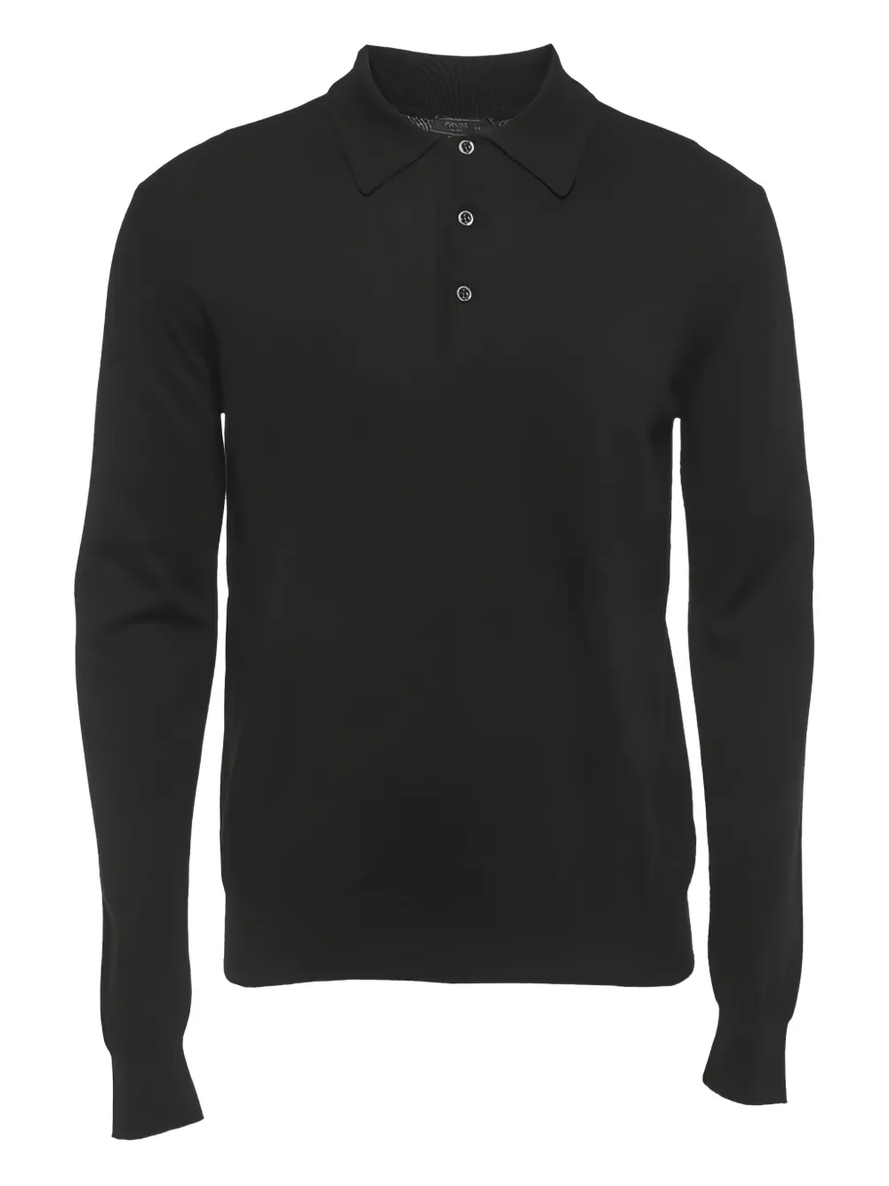 Prada Pre-Owned knit collared polo | Black | Image 1