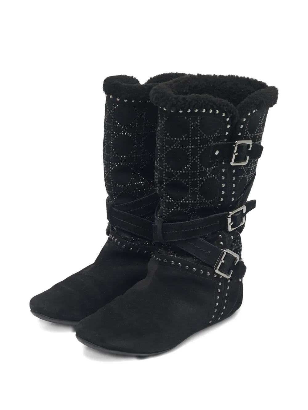 Christian Dior Pre-Owned leather boots - Zwart