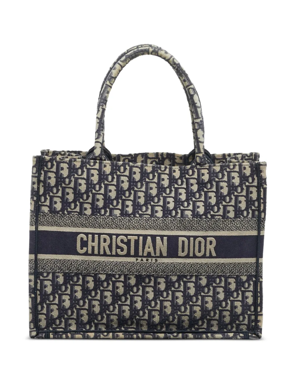 Christian Dior Pre-Owned 2021 kleiner Book Oblique Tote Bag - Blau
