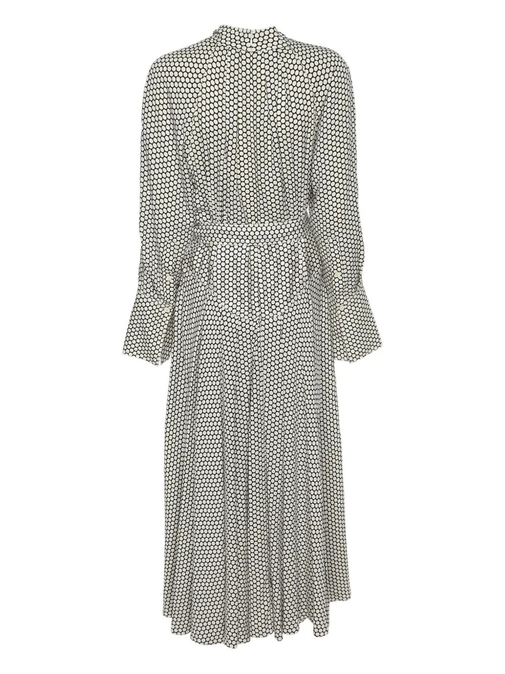 DVF Diane von Furstenberg stretch silk dot print dress - Wit