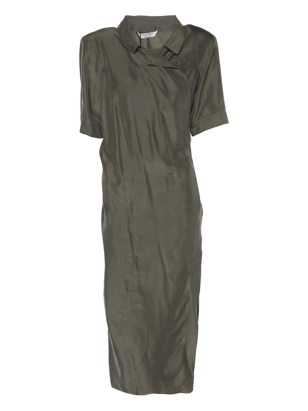 Marina Rinaldi Abito midi con cintura - Verde