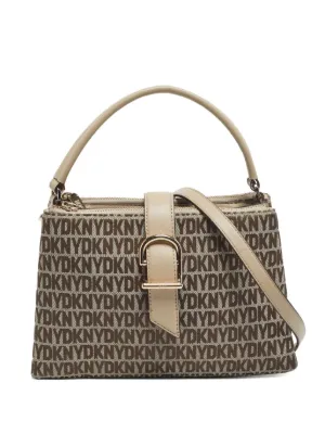 DKNY Vintage monogram-jacquard Shoulder Bag | Brown | FARFETCH OM