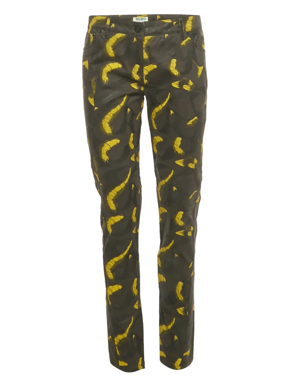 Kenzo Pre-Owned Jeans con stampa - Grigio