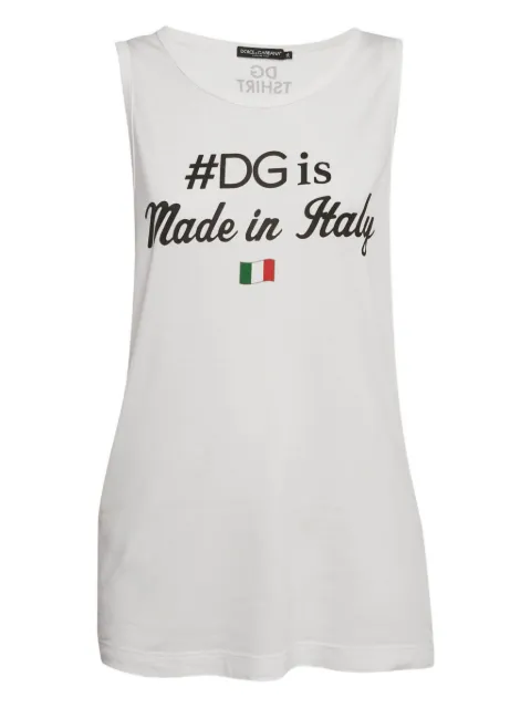 Dolce & Gabbana Pre-Owned DG-print tank top