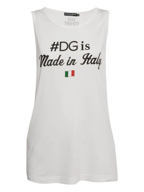Dolce & Gabbana Pre-Owned DGプリント タンクトップ | ホワイト