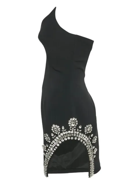 David Koma strapless rhinestone mini dress