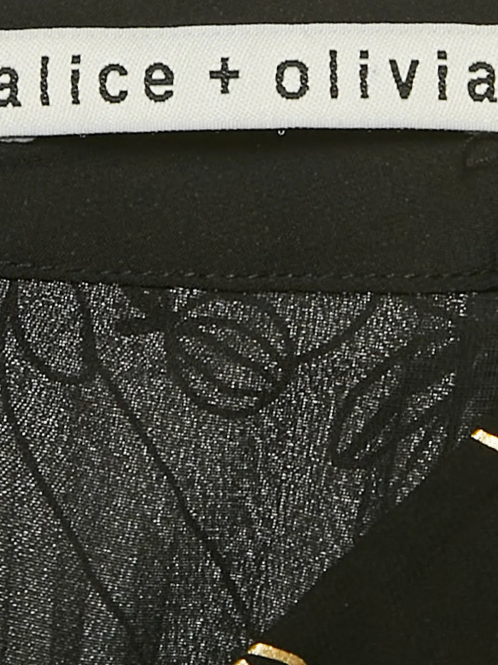 Pre-owned Alice And Olivia Printed Pleated Maxi Skirt In Black