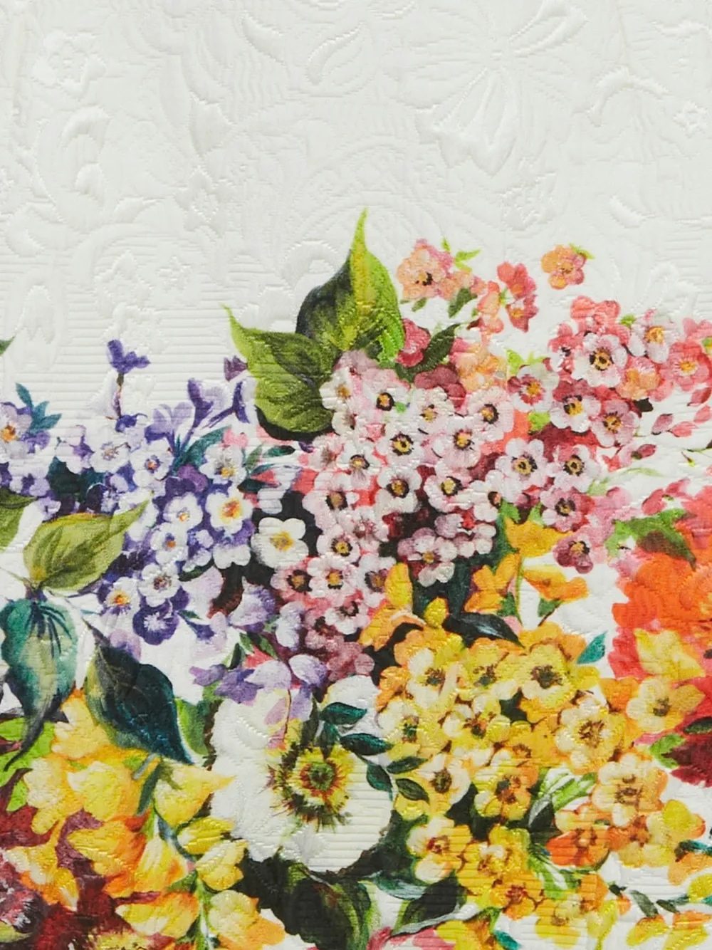 Dolce & Gabbana Pre-Owned floral-print midi skirt - Wit