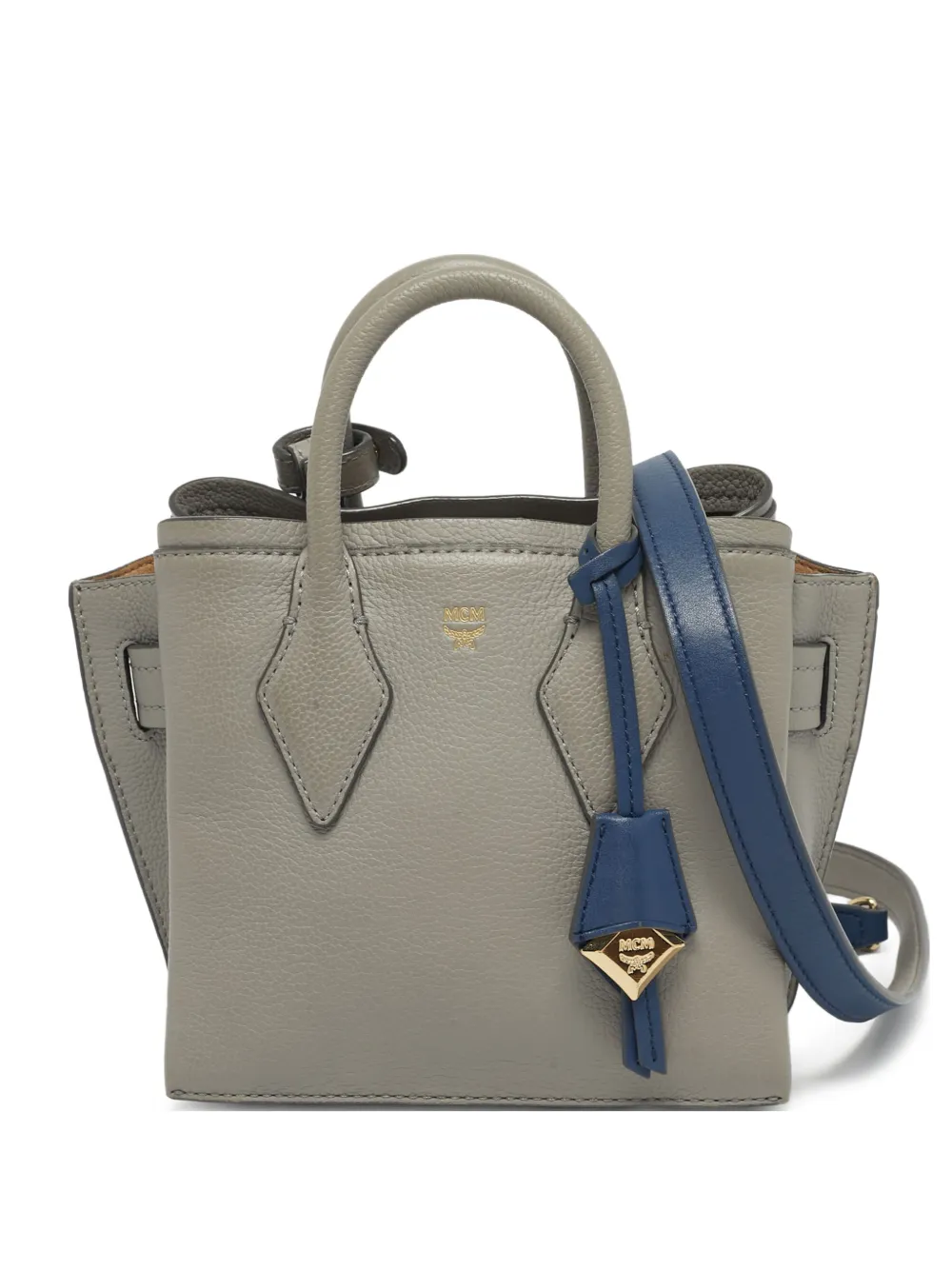 MCM Pre-Owned Borsa tote Milla mini con tracolla rimovibile - Grigio