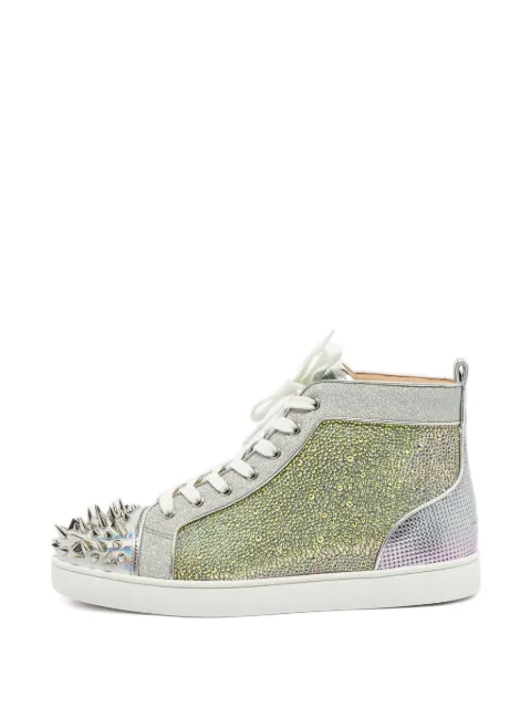 Christian Louboutin Pre-Owned Pik Pik iridescent crystal trainers