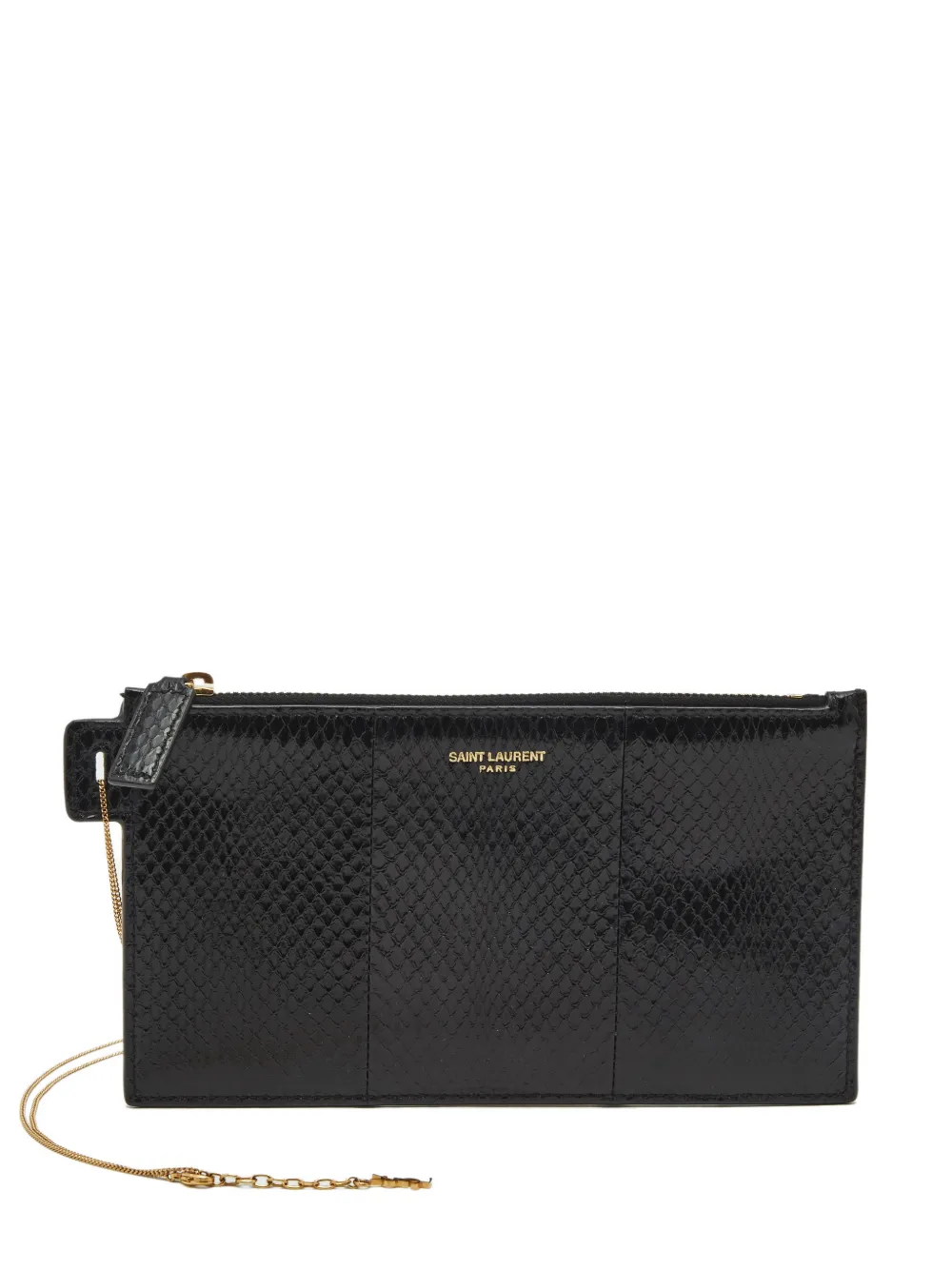 Saint Laurent Pre-Owned 2021 leather clutch bag | Black | Image 1
