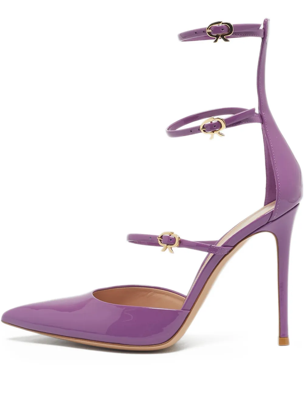 Gianvito Rossi strappy pointed-toe pumps - Violett