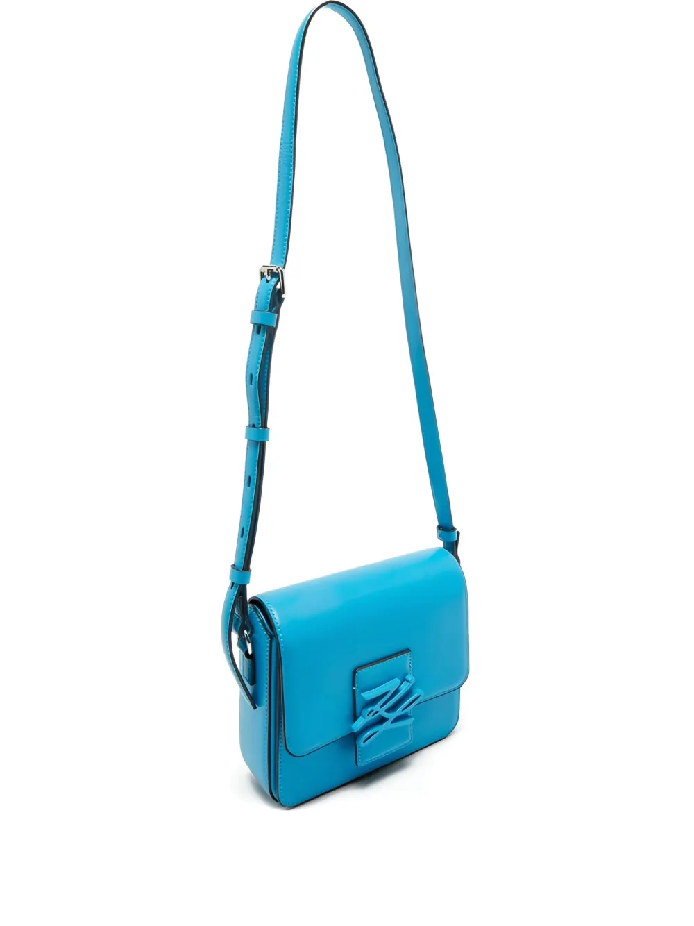Karl Lagerfeld Vintage K/Autograph leather cross body bag - Blu