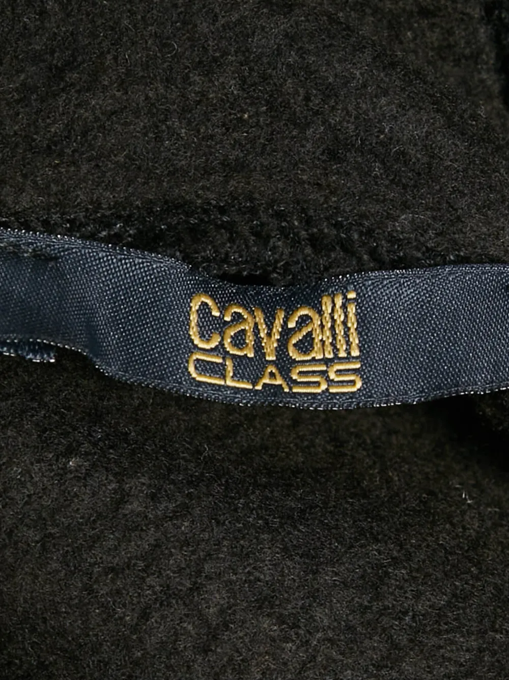 Pre-owned Cavalli Class Leopard-print Hoodie In Black