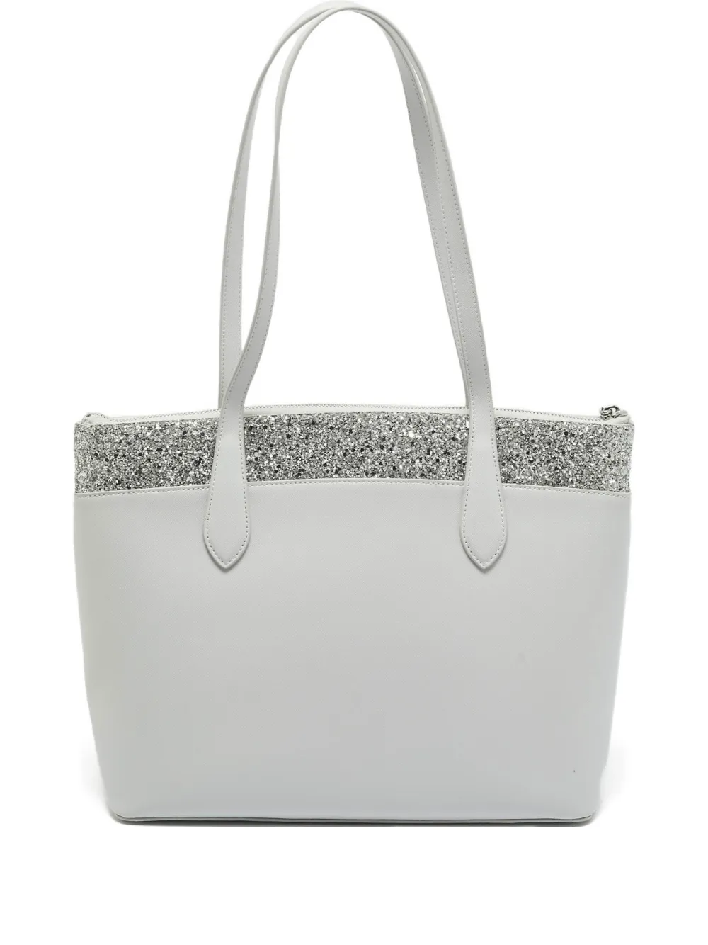 Kate Spade glitter-embellished leather tote bag - Grigio