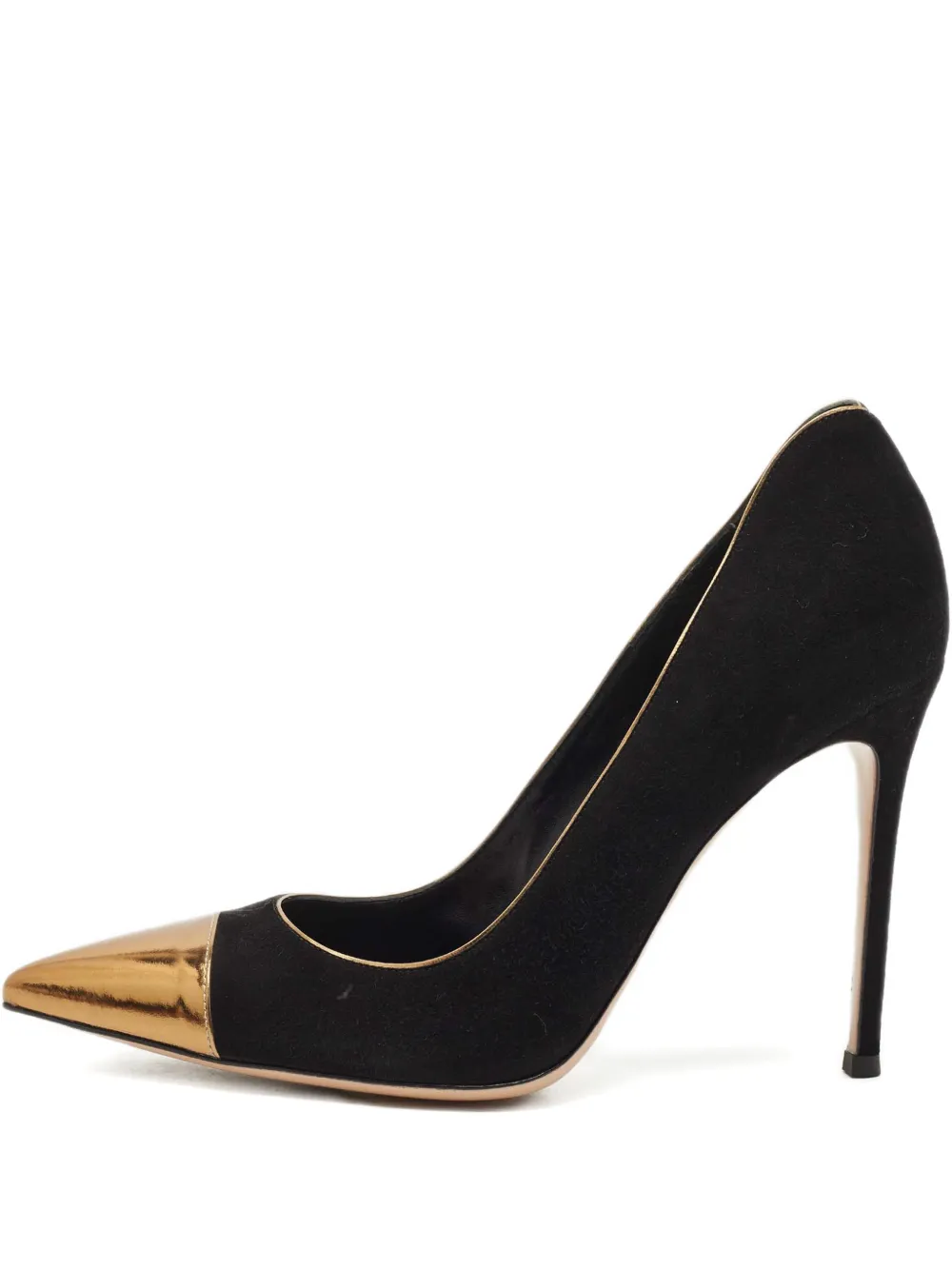 Gianvito Rossi leather pointed-toe pumps 10.5 - Schwarz