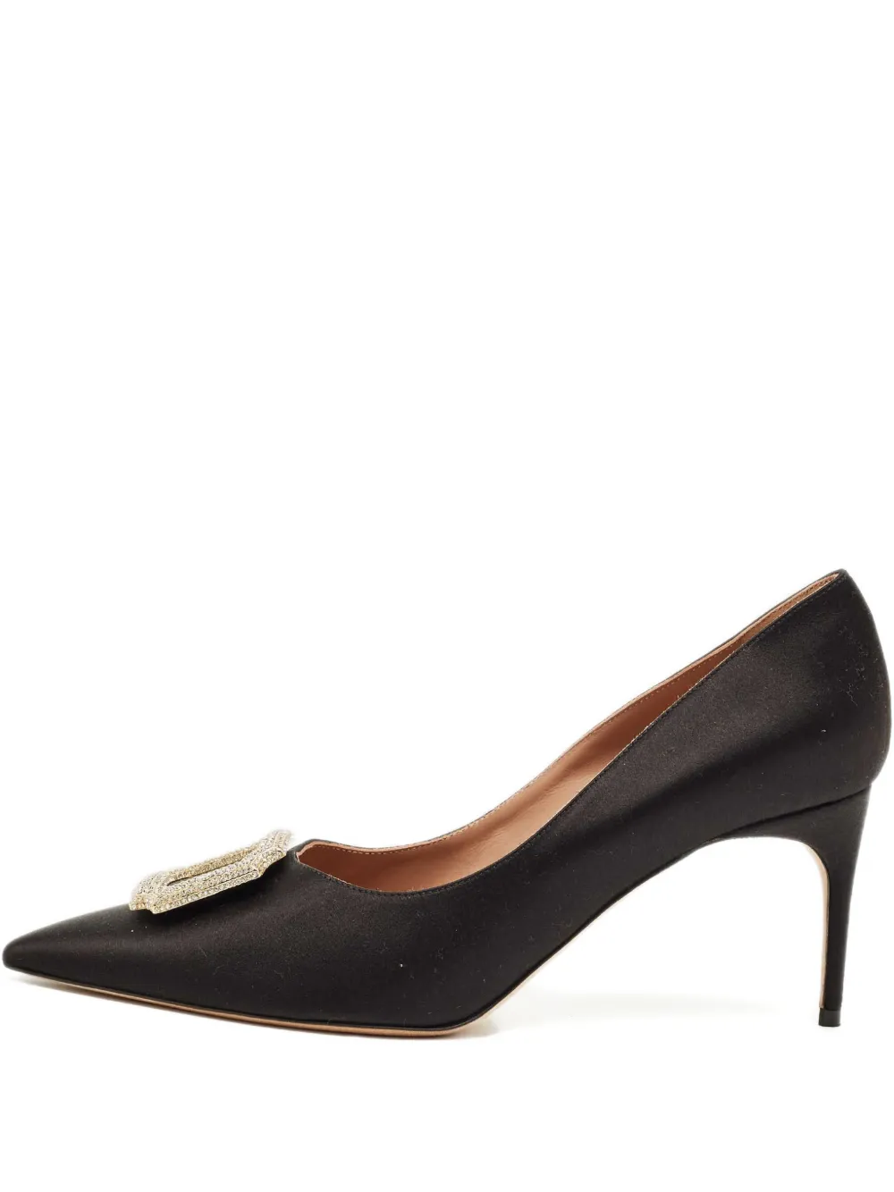Malone Souliers Monroe satin pumps - Nero
