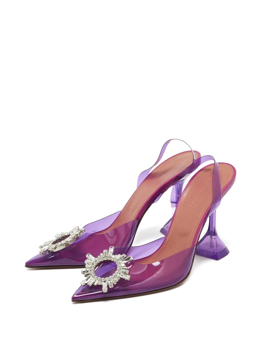 Amina Muaddi Begum crystal-embellished pumps - Paars