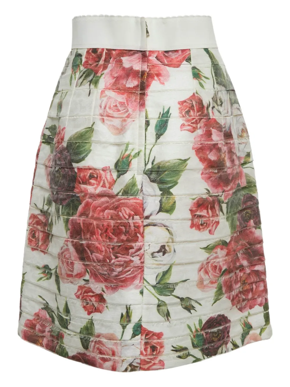 Dolce & Gabbana Pre-Owned floral-print crepe skirt - Weiß