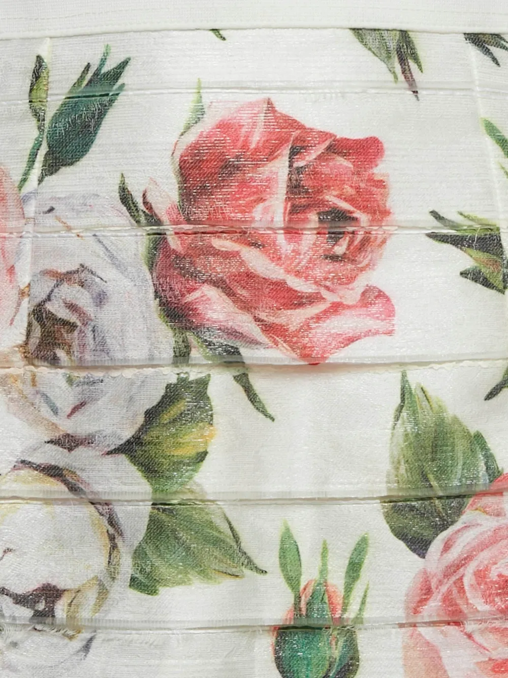 Dolce & Gabbana Pre-Owned floral-print crepe skirt - Wit