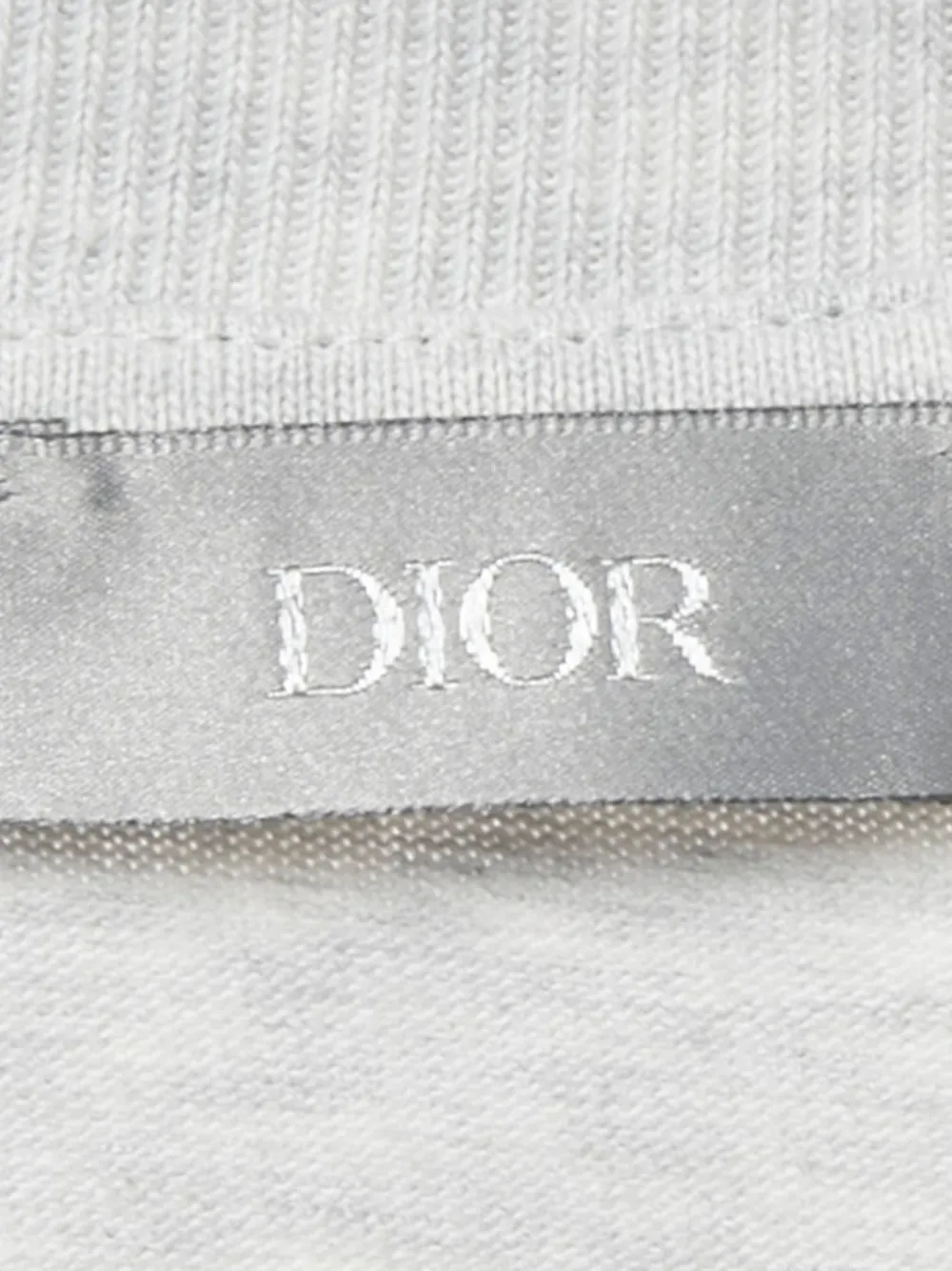Christian Dior Pre-Owned logo-embroidery T-shirt | Grey | FARFETCH JO