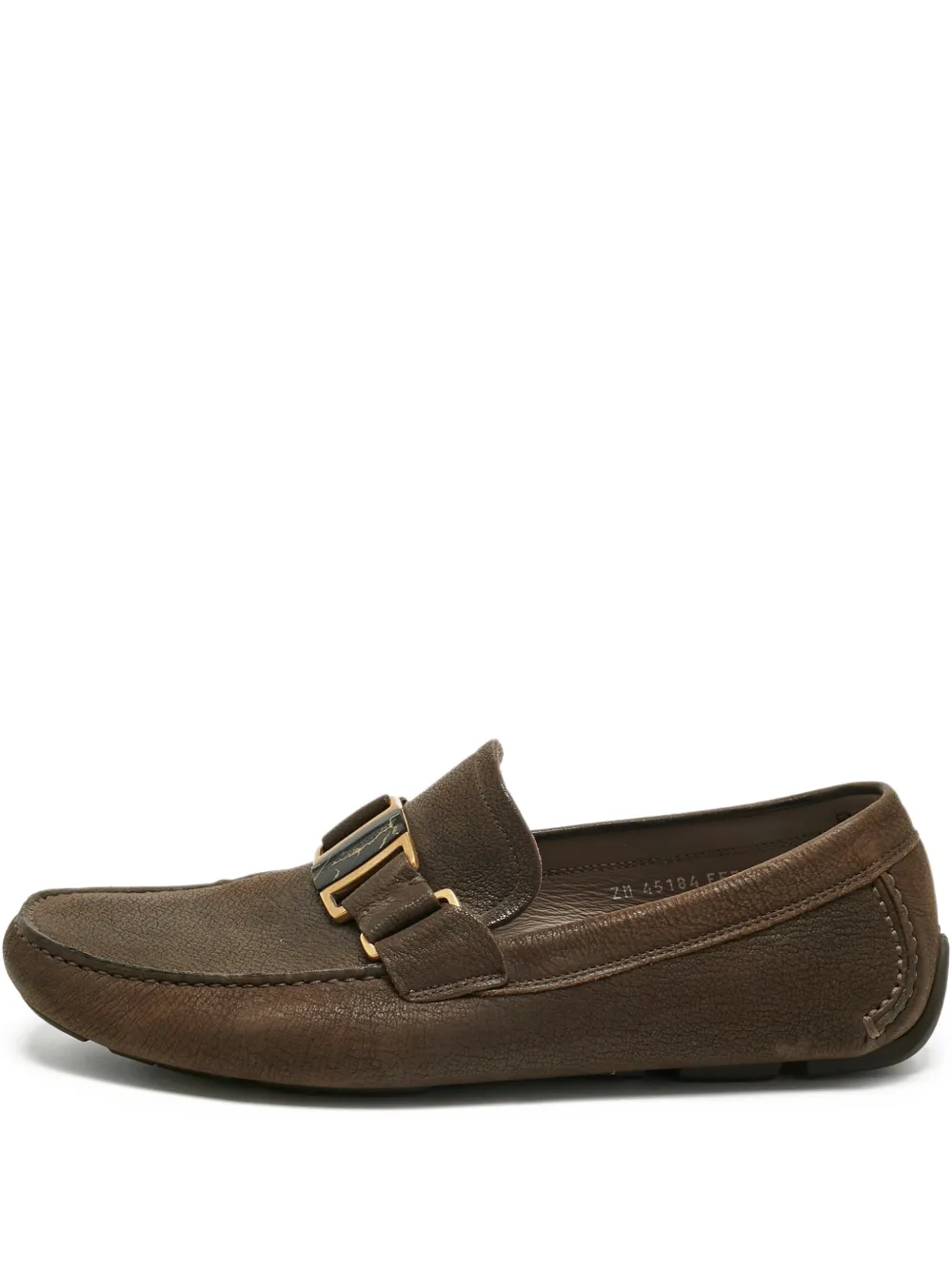 Ferragamo Pre-Owned Sardegna buckle loafer | Brown | Image 1