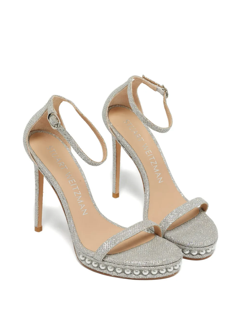 Stuart Weitzman Nudist glitter sandals | Image 2